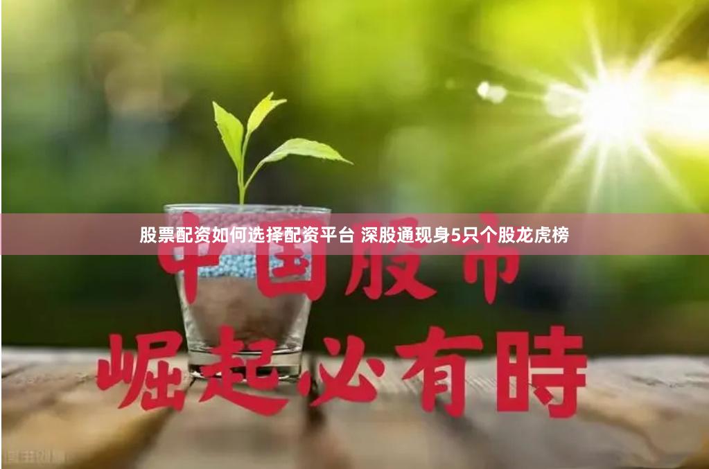 股票配资如何选择配资平台 深股通现身5只个股龙虎榜